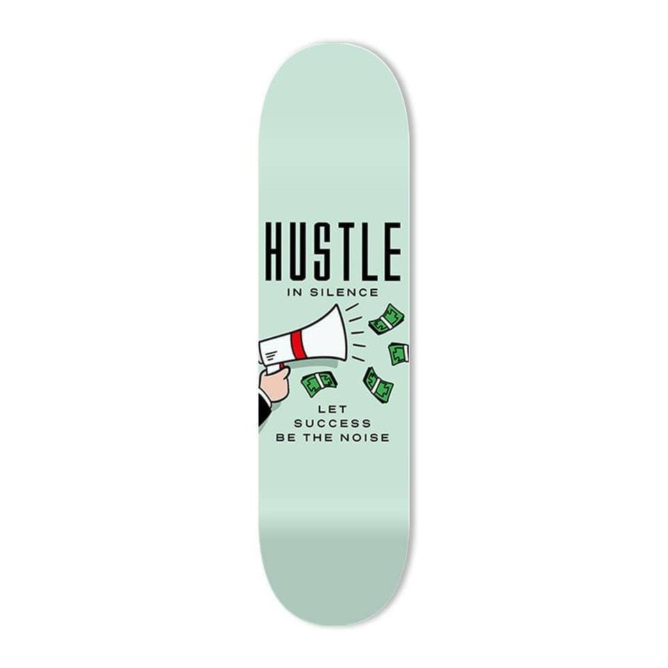 Bundle: "Motivation King" - Skateboard - The Art Lab Acrylic Glass Art - Skateboards, Surfboards & Glass Prints Wall Decor for your Home.