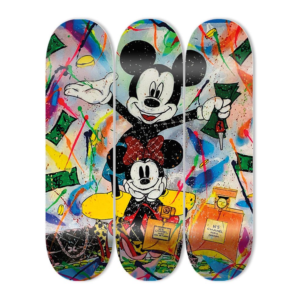 The Art Lab X MYFO - "Mickey" - Skateboard - The Art Lab Acrylic Glass Art - Skateboards, Surfboards & Glass Prints Wall Decor for your Home.