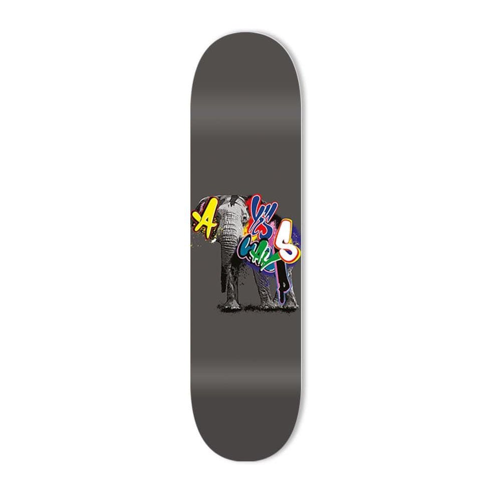 "Graffiti Elephant" - Skateboard - The Art Lab Acrylic Glass Art - Skateboards, Surfboards & Glass Prints Wall Decor for your Home.