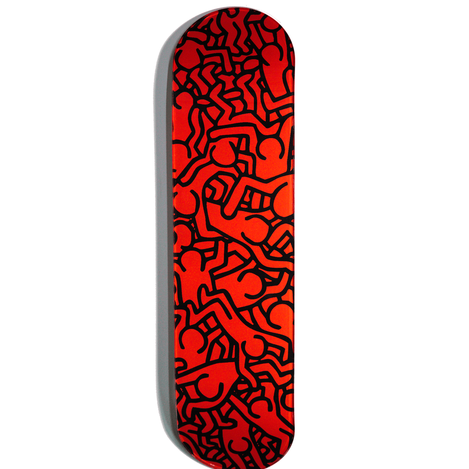 "Deep Red" - Skateboard - The Art Lab Acrylic Glass Art - Skateboards, Surfboards & Glass Prints Wall Decor for your Home.
