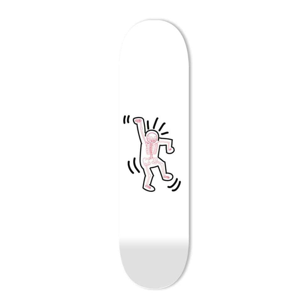 "Skeleton Pink" - Skateboard - The Art Lab Acrylic Glass Art - Skateboards, Surfboards & Glass Prints Wall Decor for your Home.