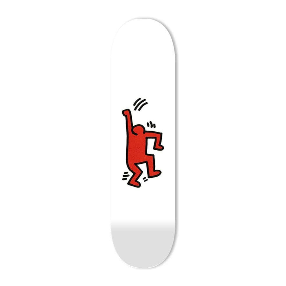 "Joyful Red" - Skateboard - The Art Lab Acrylic Glass Art - Skateboards, Surfboards & Glass Prints Wall Decor for your Home.