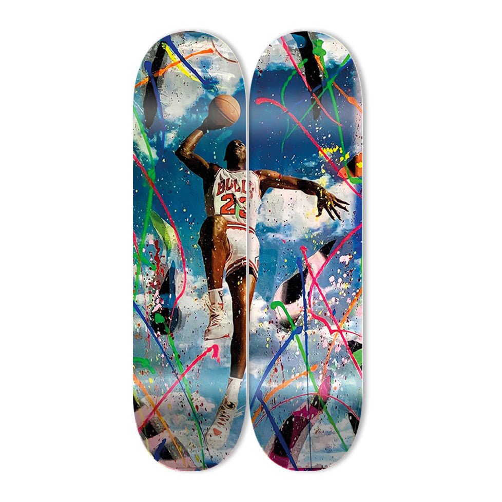 The Art Lab X MYFO - "MJ" - Skateboard - The Art Lab Acrylic Glass Art - Skateboards, Surfboards & Glass Prints Wall Decor for your Home.