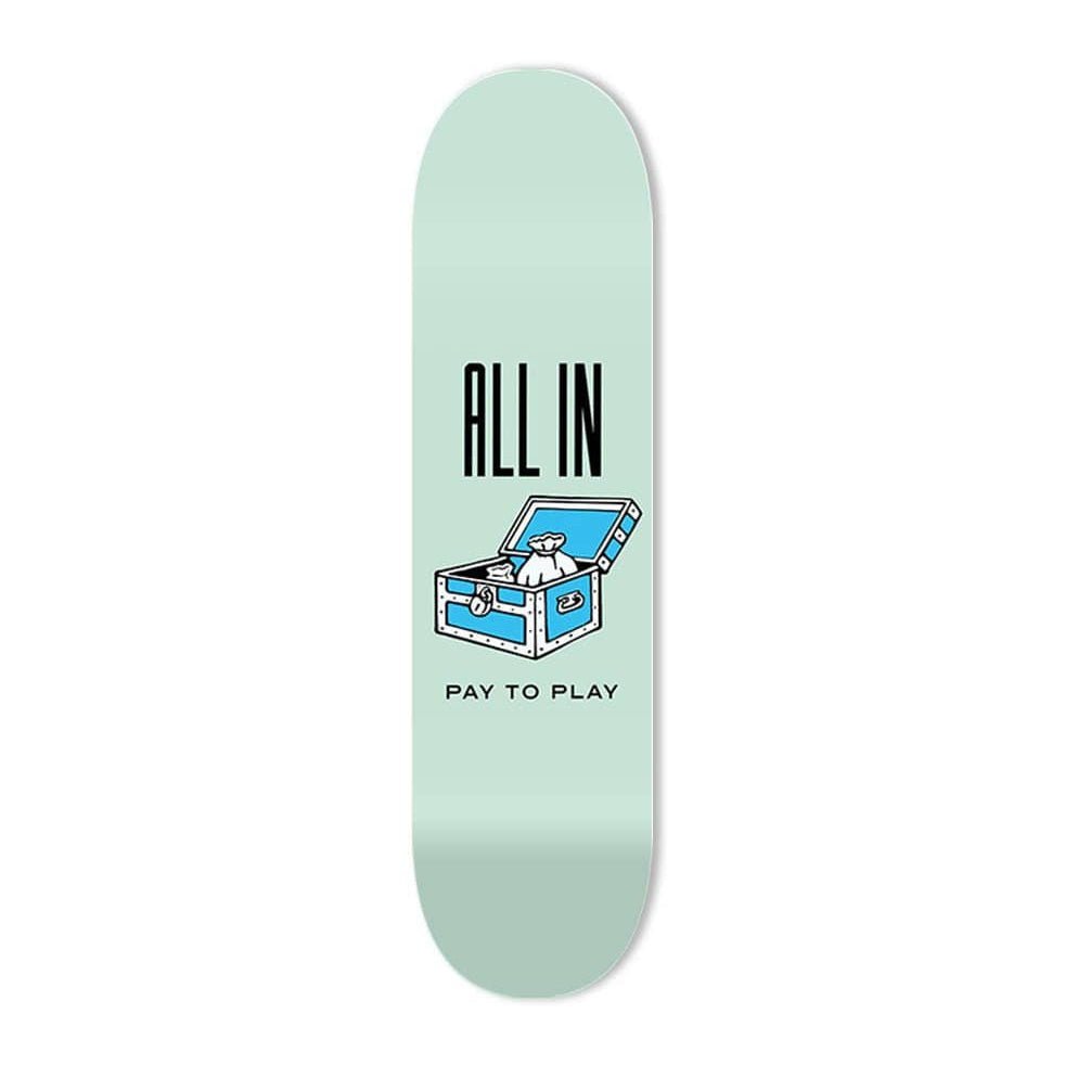 "All In" - Skateboard - The Art Lab Acrylic Glass Art - Skateboards, Surfboards & Glass Prints Wall Decor for your Home.