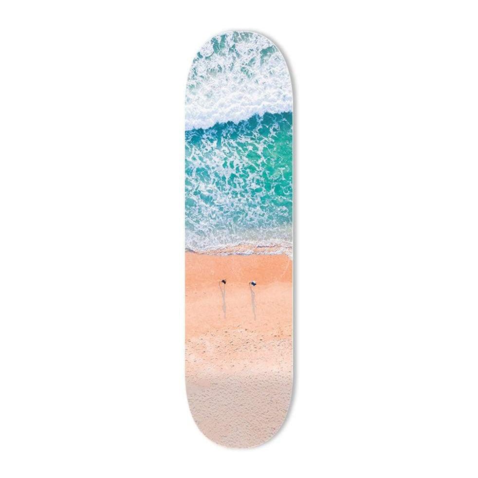 "Beach Shadows" - Skateboard - The Art Lab Acrylic Glass Art - Skateboards, Surfboards & Glass Prints Wall Decor for your Home.
