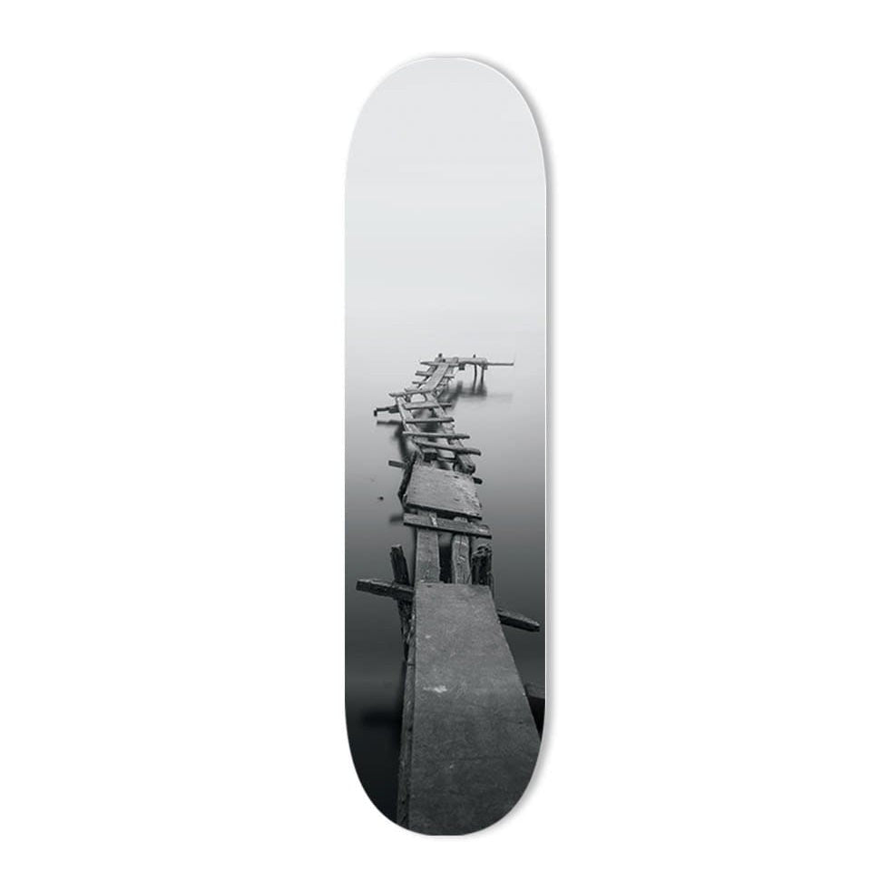 "Road to Nowhere" - Skateboard - The Art Lab Acrylic Glass Art - Skateboards, Surfboards & Glass Prints Wall Decor for your Home.