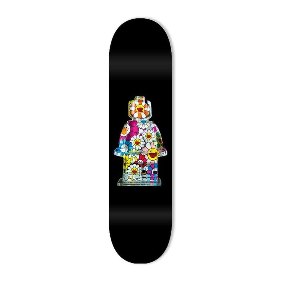 The Art Lab X Alepiano Art - "Flowers" - Skateboard - The Art Lab Acrylic Glass Art - Skateboards, Surfboards & Glass Prints Wall Decor for your Home.