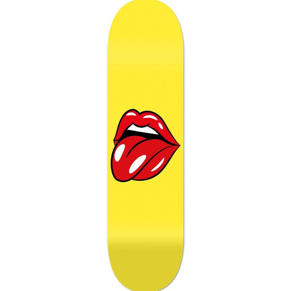 Bundle: "Lips King" - Skateboard - The Art Lab Acrylic Glass Art - Skateboards, Surfboards & Glass Prints Wall Decor for your Home.