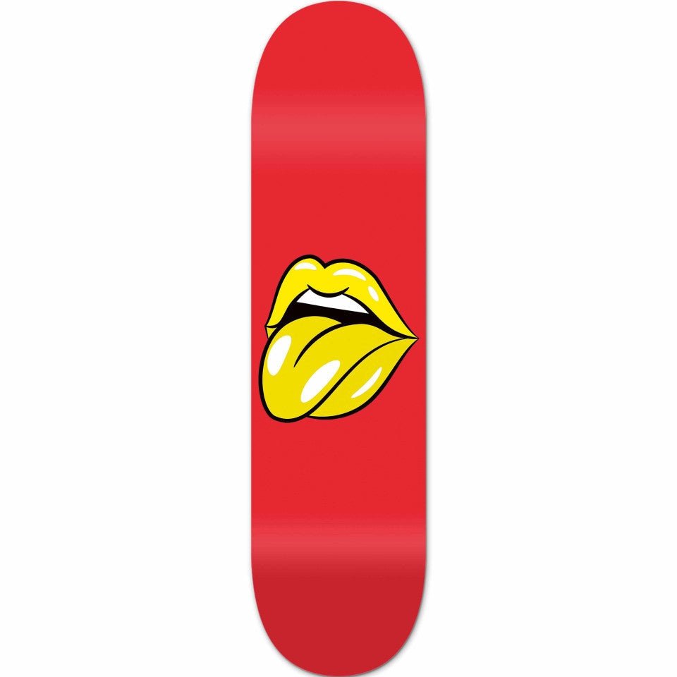 "Lips Red" - Skateboard - The Art Lab Acrylic Glass Art - Skateboards, Surfboards & Glass Prints Wall Decor for your Home.