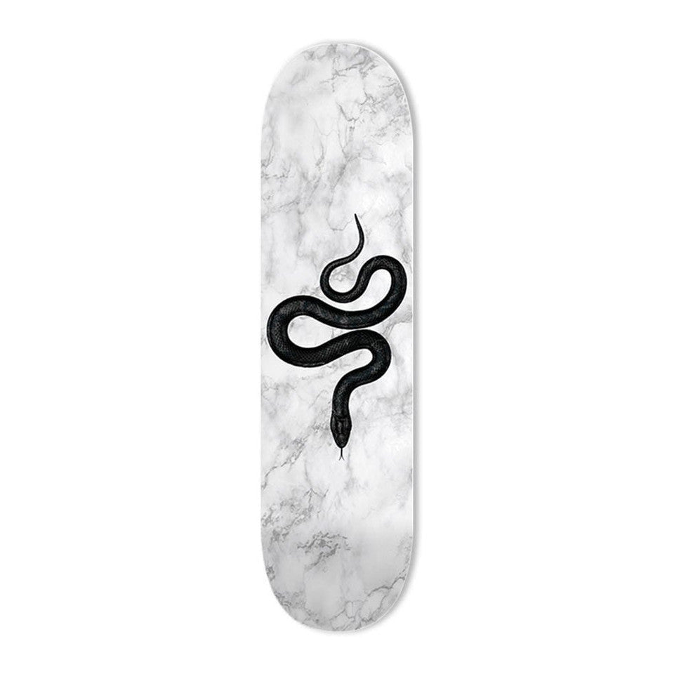Bundle: "Marble Snake Grey & Black" - Skateboard - The Art Lab Acrylic Glass Art - Skateboards, Surfboards & Glass Prints Wall Decor for your Home.