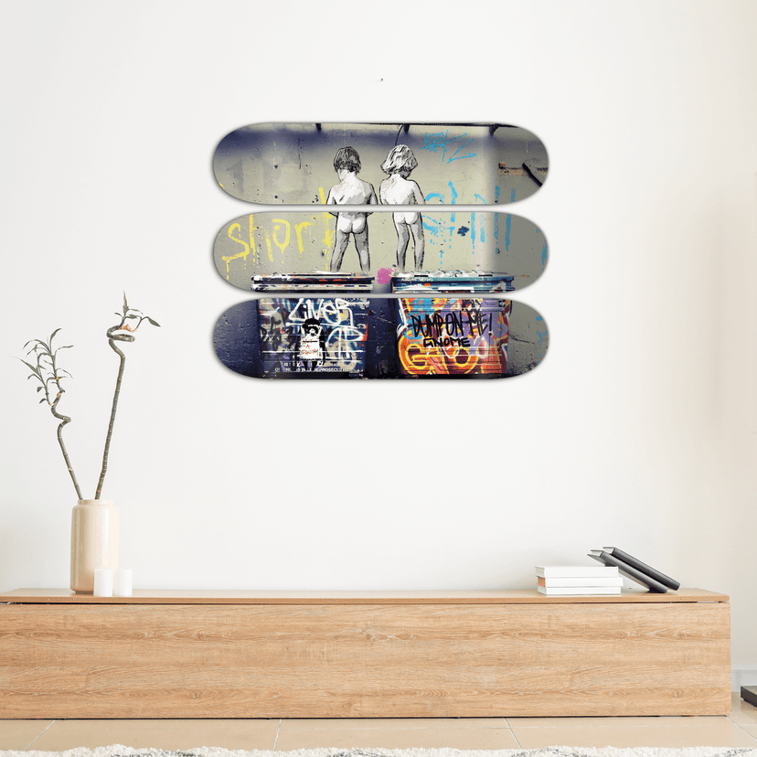 "Life is Short" - Skateboard - The Art Lab Acrylic Glass Art - Skateboards, Surfboards & Glass Prints Wall Decor for your Home.