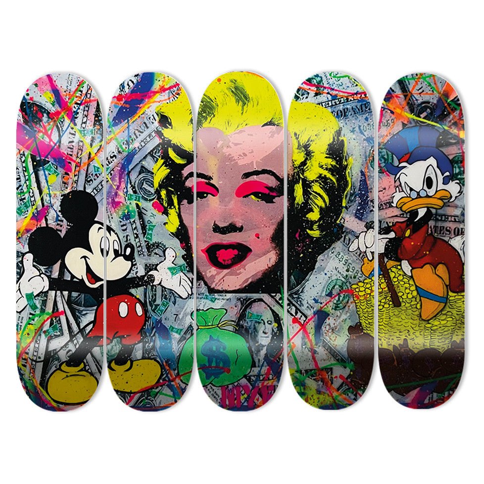 The Art Lab X MYFO - "Marilyn" - Skateboard - The Art Lab Acrylic Glass Art - Skateboards, Surfboards & Glass Prints Wall Decor for your Home.