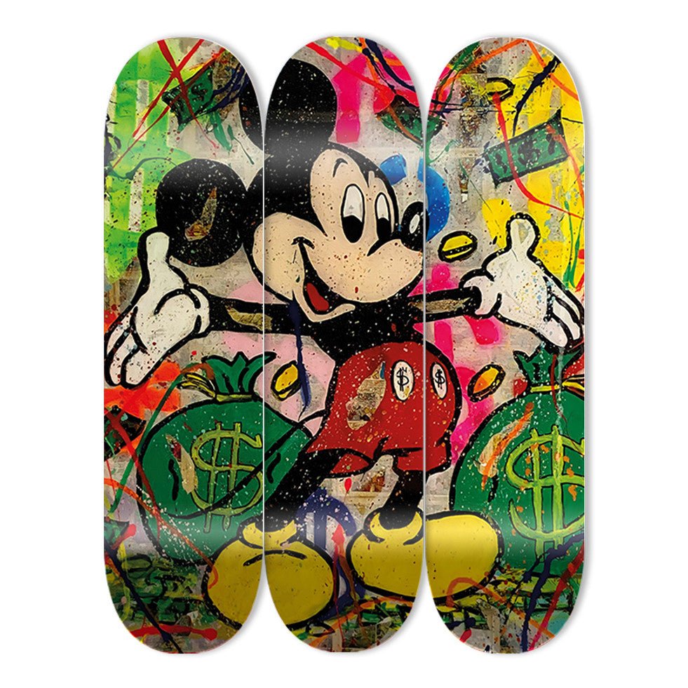 The Art Lab X MYFO - "Topolino" - Skateboard - The Art Lab Acrylic Glass Art - Skateboards, Surfboards & Glass Prints Wall Decor for your Home.