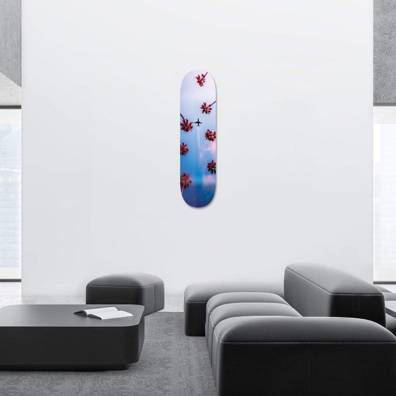 "Dreamy Sky" - Skateboard - The Art Lab Acrylic Glass Art - Skateboards, Surfboards & Glass Prints Wall Decor for your Home.