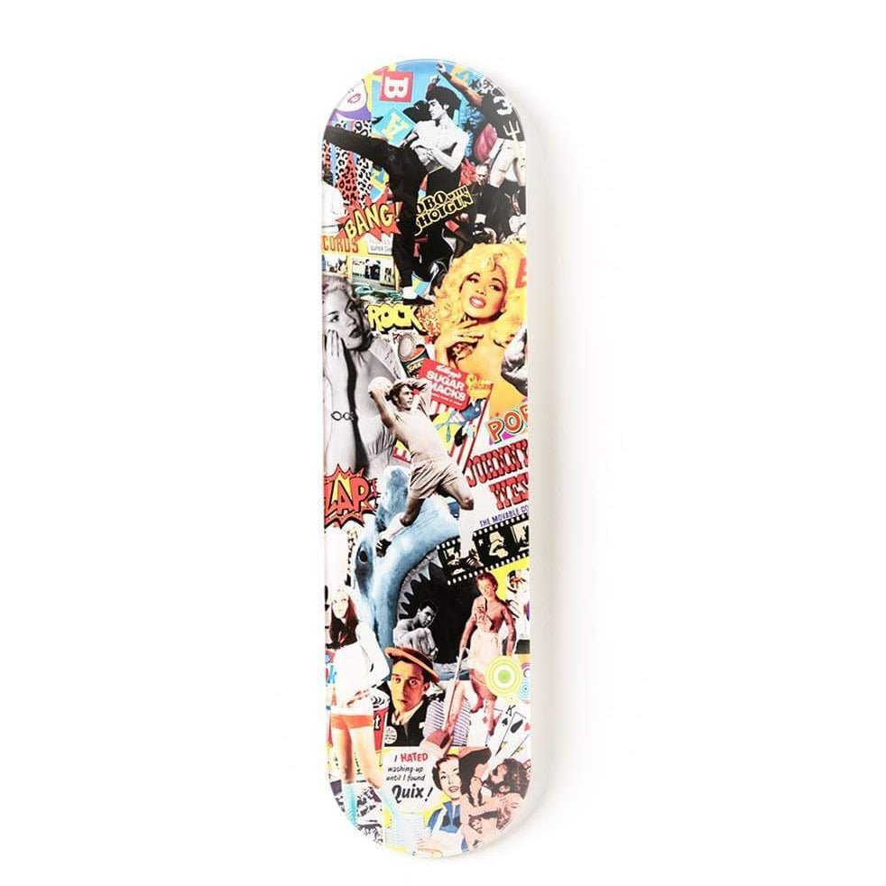 "Pop Art Culture" - Skateboard - The Art Lab Acrylic Glass Art - Skateboards, Surfboards & Glass Prints Wall Decor for your Home.
