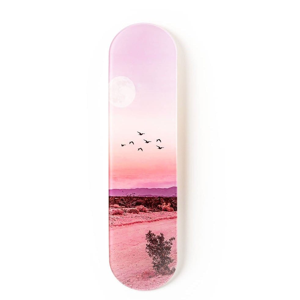 "Dreamy Desert" - Skateboard - The Art Lab Acrylic Glass Art - Skateboards, Surfboards & Glass Prints Wall Decor for your Home.