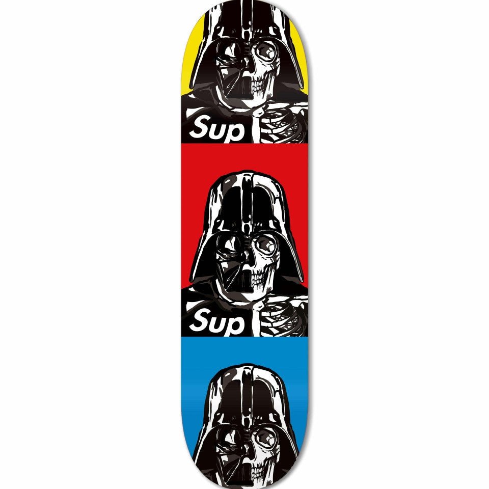 "Space SUP Red" - Skateboard - The Art Lab Acrylic Glass Art - Skateboards, Surfboards & Glass Prints Wall Decor for your Home.
