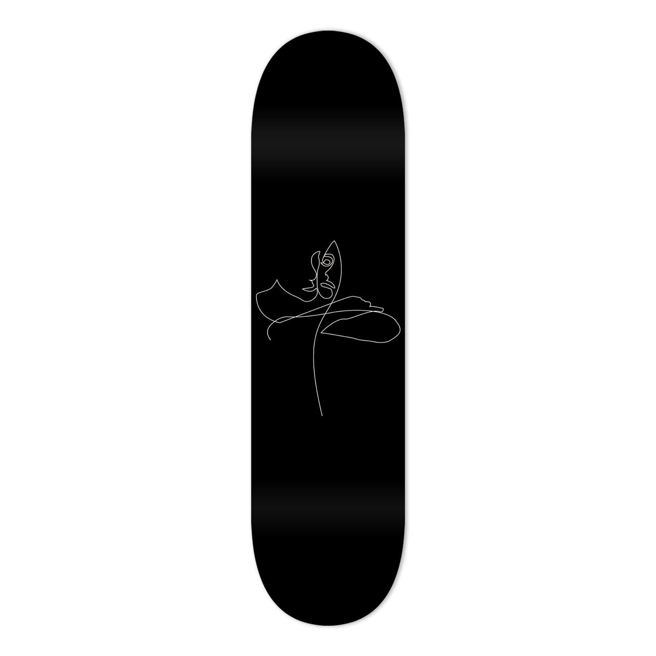 "Sensual Choke Black" - Skateboard - The Art Lab Acrylic Glass Art - Skateboards, Surfboards & Glass Prints Wall Decor for your Home.